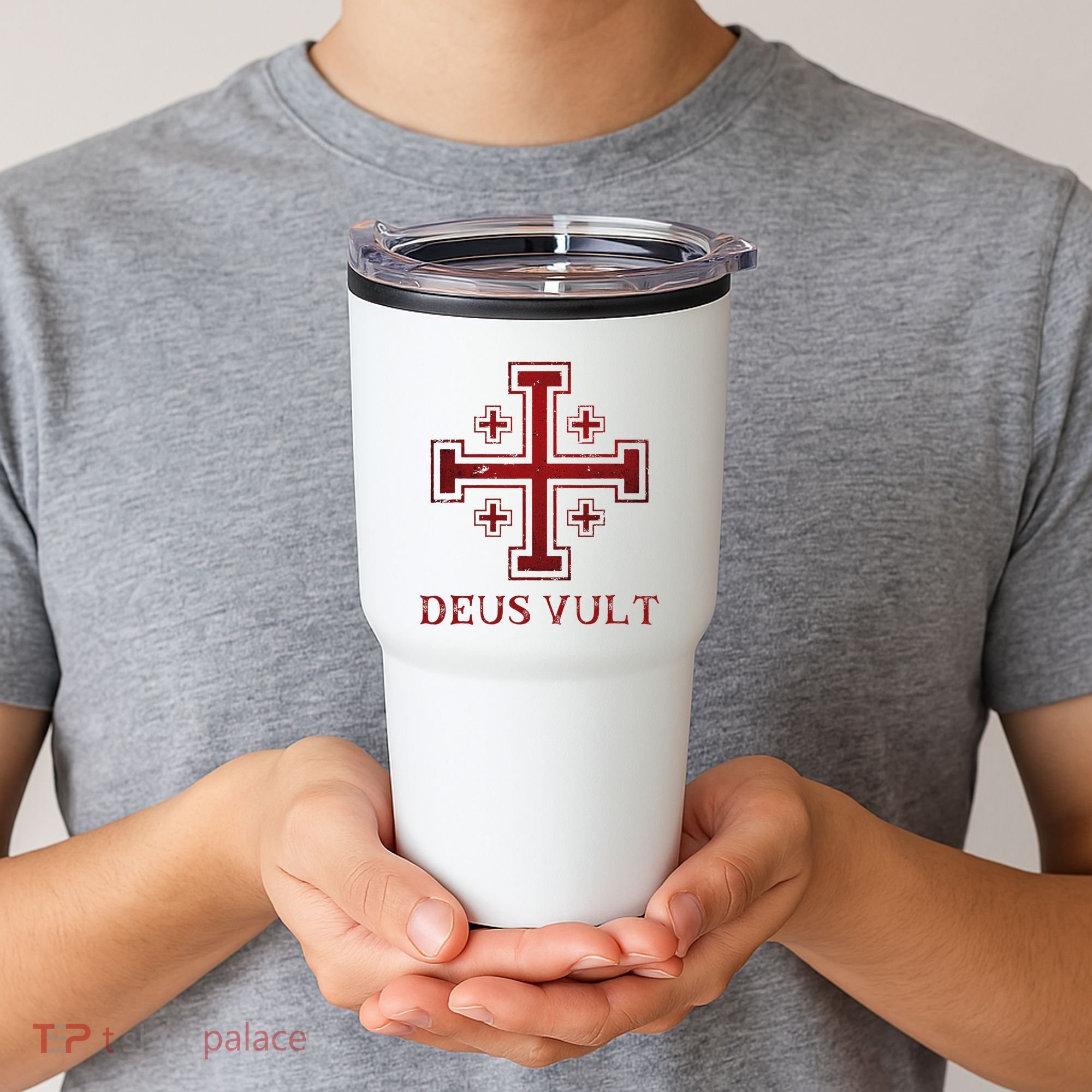 Catholic Knight Templar Crusader Cross Tumbler