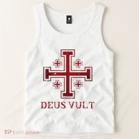 Catholic Knight Templar Crusader Cross Tank Top thumb 2