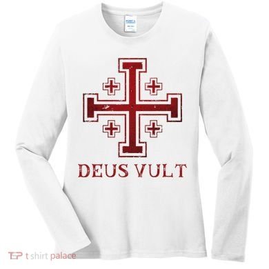 Catholic Knight Templar Crusader Cross Women's Long Sleeve Shirt