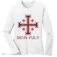 Catholic Knight Templar Crusader Cross Women's Long Sleeve Shirt thumb 0