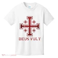 Catholic Knight Templar Crusader Cross Kids T-Shirt thumb 0