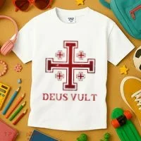 Catholic Knight Templar Crusader Cross Kids T-Shirt thumb 3