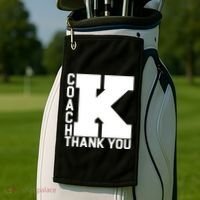 Coach K Thank You Golf Towel thumb 2