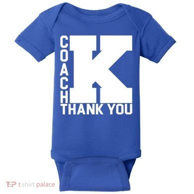 Coach K Thank You Baby Bodysuit