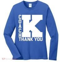 Coach K Thank You Women's Long Sleeve Shirt thumb 0