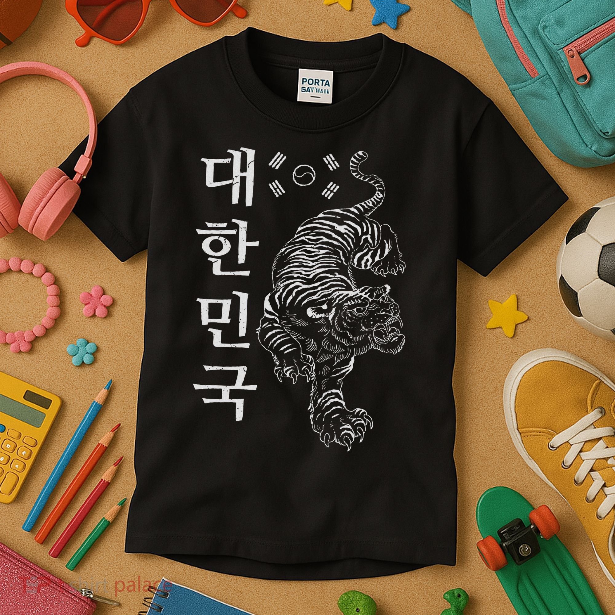 Classic Korea Tiger Dae Han Guk South Korea Gift Idea Kids T-Shirt