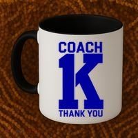 Coach K Thank You College Coffee Mug thumb 2
