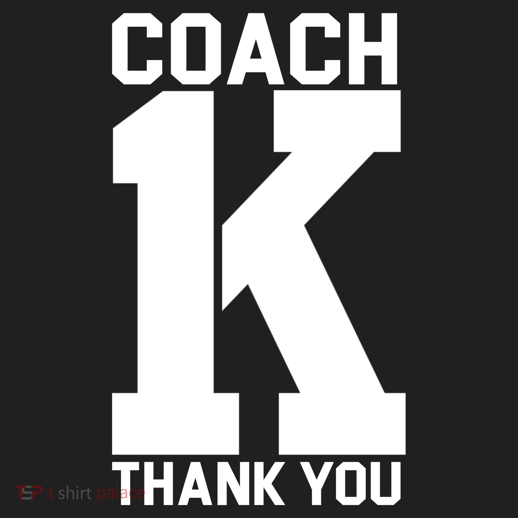Coach K Thank You College Tumbler