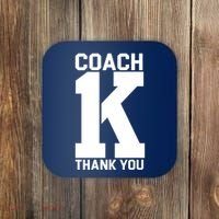 Coach K Thank You College Coaster thumb 0