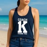 Coach K Thank You College Women's Tank Top thumb 2