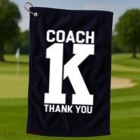 Coach K Thank You College Golf Towel thumb 1