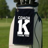 Coach K Thank You College Golf Towel thumb 2