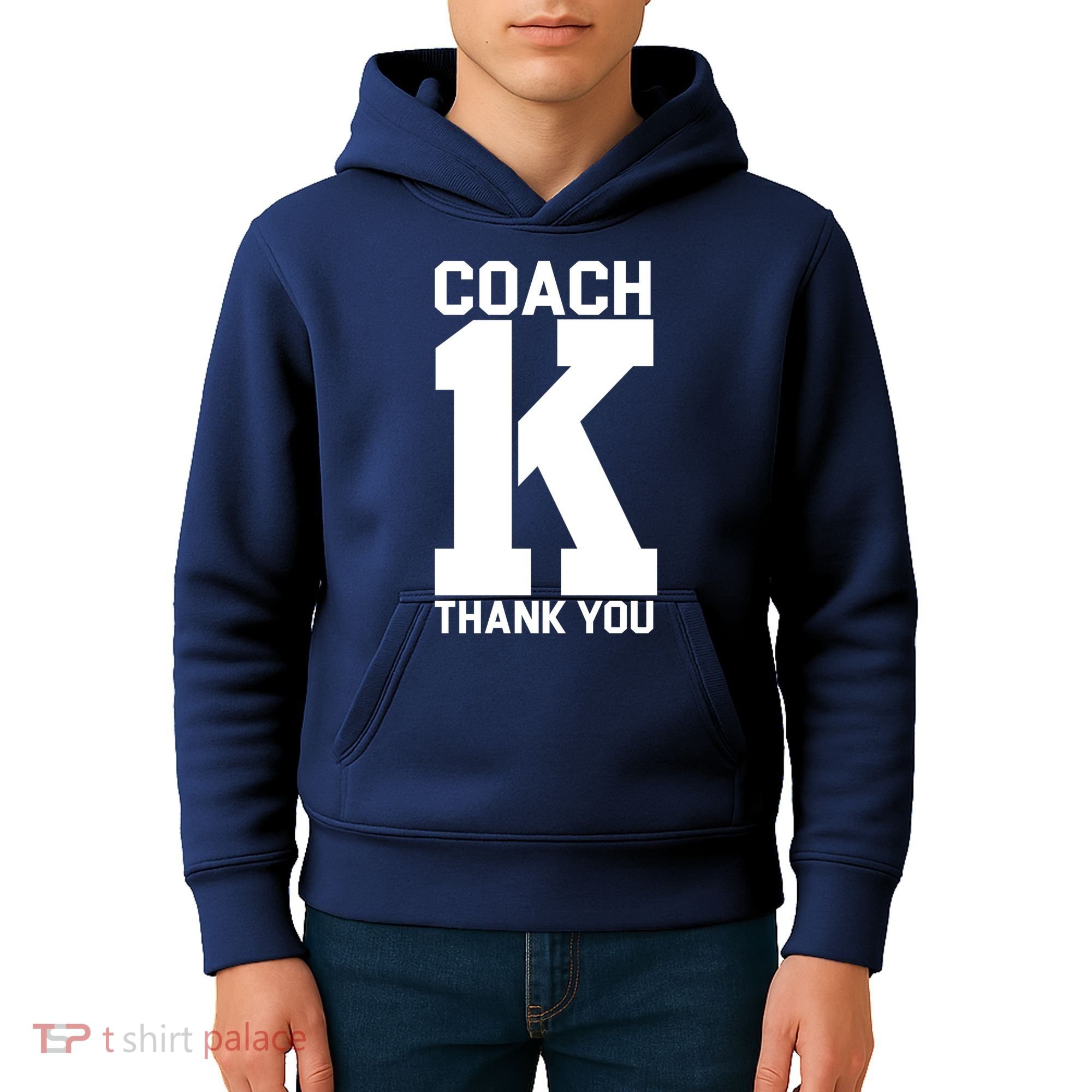 Coach K Thank You College Kids Hoodie