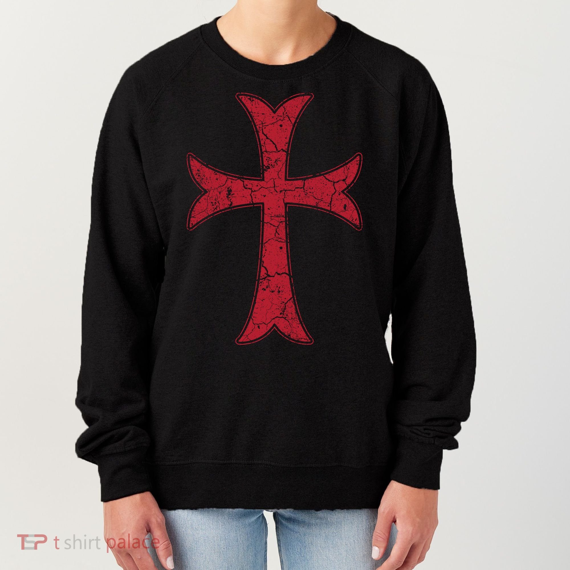 Crusader Knights Templer Cross Women's Sweatshirt