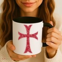Crusader Knights Templer Cross Coffee Mug thumb 3