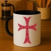Crusader Knights Templer Cross Coffee Mug thumb 4