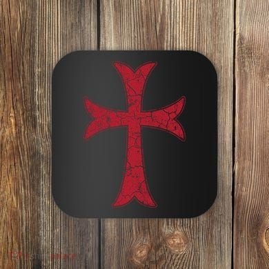 Crusader Knights Templer Cross Coaster