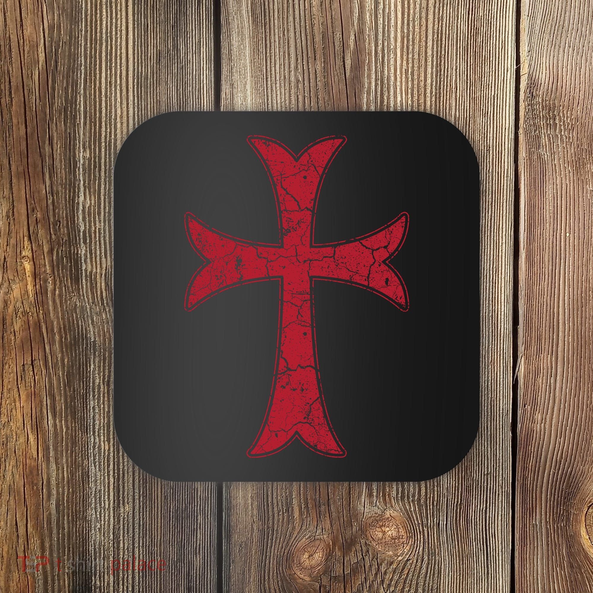 Crusader Knights Templer Cross Coaster