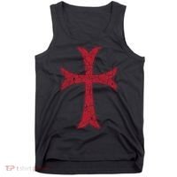 Crusader Knights Templer Cross Tank Top thumb 0