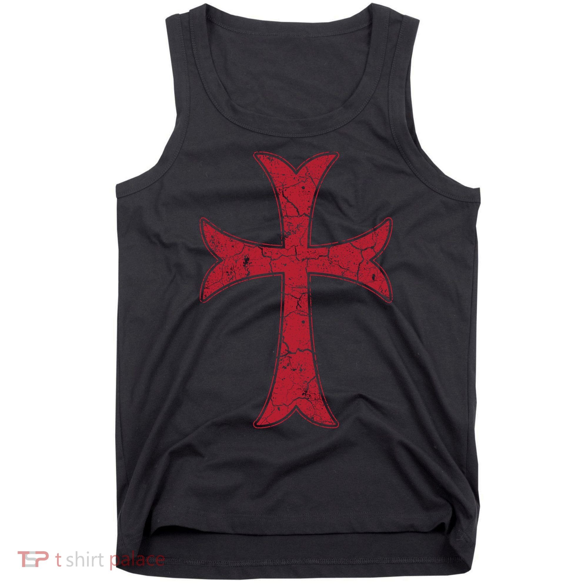 Crusader Knights Templer Cross Tank Top