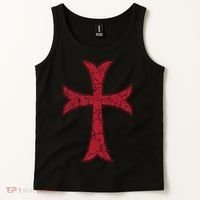 Crusader Knights Templer Cross Tank Top thumb 2