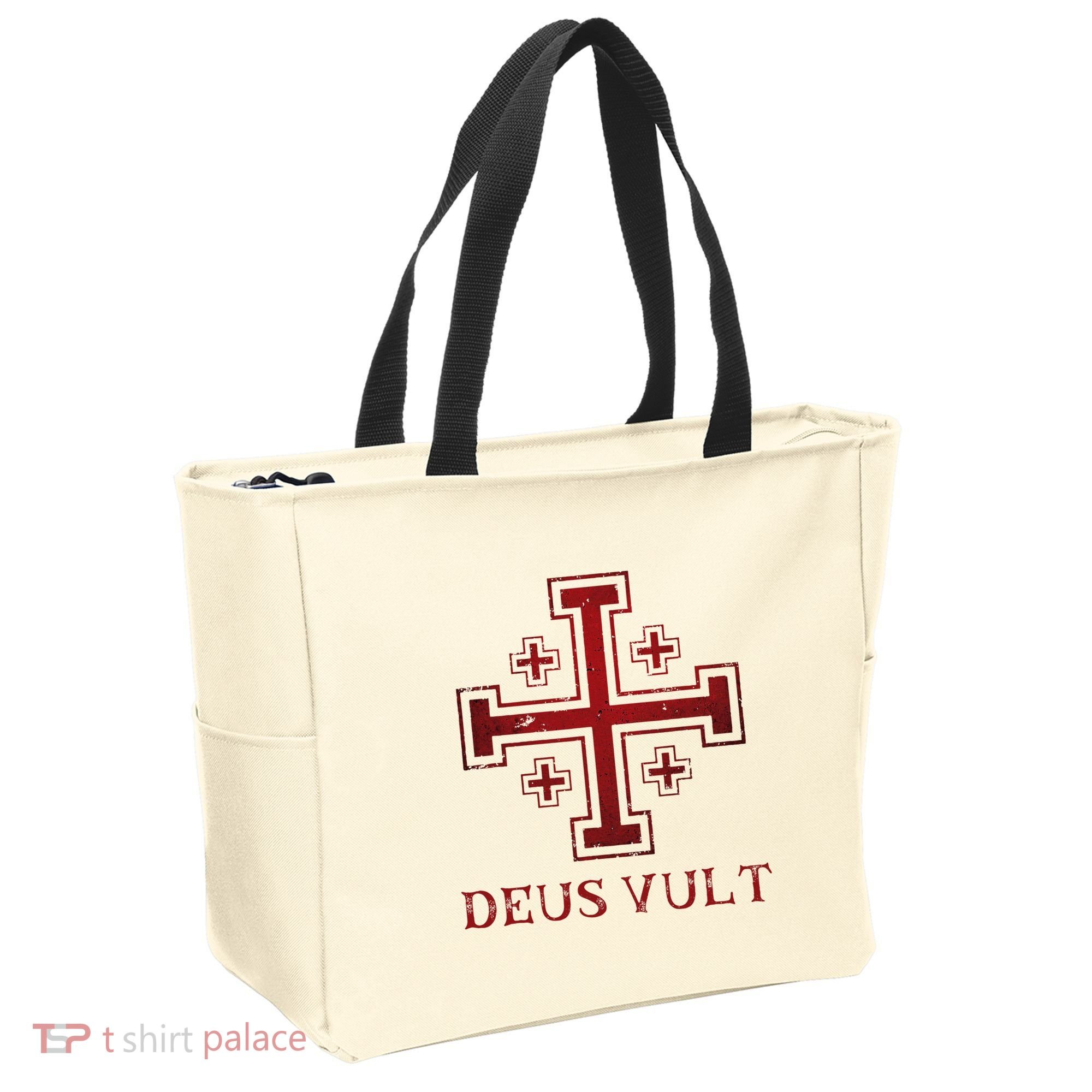 Catholic Knight Templar Crusader Cross Tote Bag