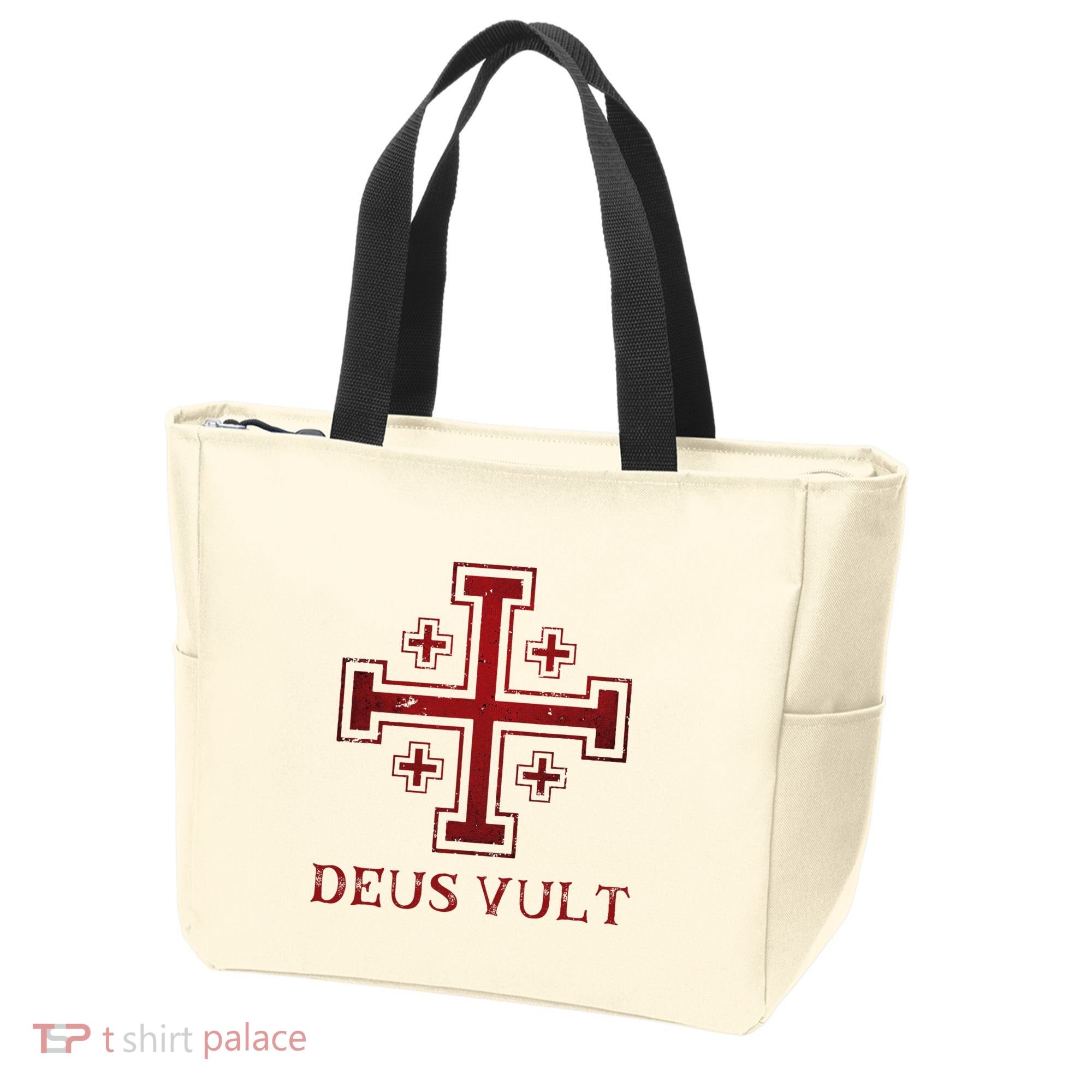Catholic Knight Templar Crusader Cross Tote Bag