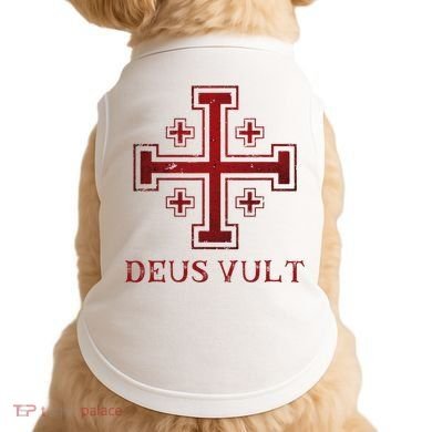 Catholic Knight Templar Crusader Cross Doggie Tank