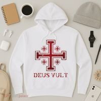 Catholic Knight Templar Crusader Cross Hoodie thumb 3
