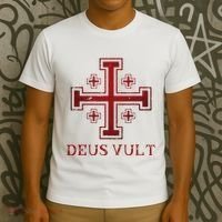 Catholic Knight Templar Crusader Cross T-Shirt thumb 3