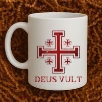 Catholic Knight Templar Crusader Cross Coffee Mug thumb 2