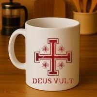 Catholic Knight Templar Crusader Cross Coffee Mug thumb 4