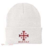 Catholic Knight Templar Crusader Cross Beanie thumb 0