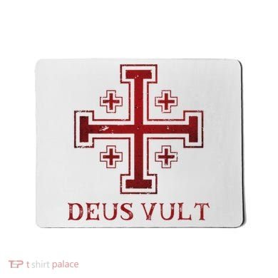 Catholic Knight Templar Crusader Cross Mousepad