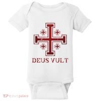 Catholic Knight Templar Crusader Cross Baby Bodysuit thumb 0