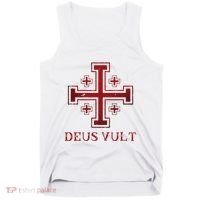 Catholic Knight Templar Crusader Cross Tank Top thumb 0