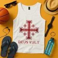 Catholic Knight Templar Crusader Cross Tank Top thumb 4