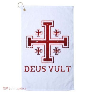 Catholic Knight Templar Crusader Cross Golf Towel
