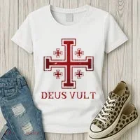 Catholic Knight Templar Crusader Cross Women's T-Shirt thumb 3