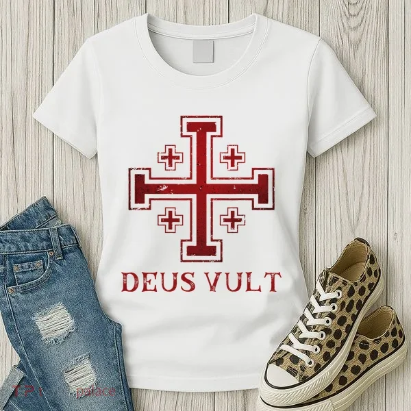 Catholic Knight Templar Crusader Cross Women's T-Shirt