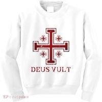 Catholic Knight Templar Crusader Cross Kids Sweatshirt thumb 0