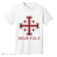 Catholic Knight Templar Crusader Cross Kids T-Shirt thumb 0