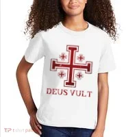 Catholic Knight Templar Crusader Cross Kids T-Shirt thumb 2