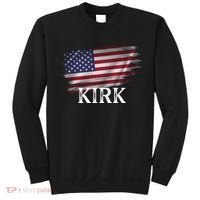 Charlie Kirk USA American Flag Sweatshirt thumb 0