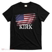 Charlie Kirk USA American Flag T-Shirt thumb 0