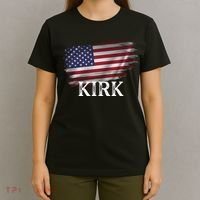 Charlie Kirk USA American Flag T-Shirt thumb 4