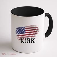 Charlie Kirk USA American Flag Coffee Mug thumb 1