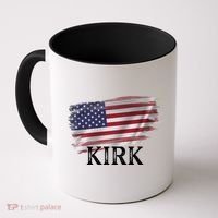 Charlie Kirk USA American Flag Coffee Mug thumb 0