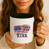 Charlie Kirk USA American Flag Coffee Mug thumb 3