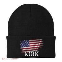 Charlie Kirk USA American Flag Beanie thumb 0